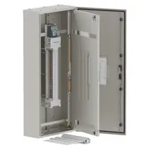DB, elite, 42/12Pole, 160A MCCB Twin, 8 Modules, grey, 1400x600x250mm
