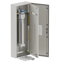 DB, elite, 72Pole, Meter, 250A Isolator 2x8 Mod+26 Mod, grey,1400x600x250mm