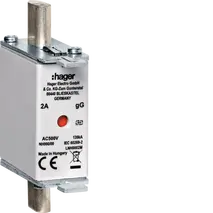 HRC LV fuse NH000 gG AC500V 50A double indicator with live gripping-lugs