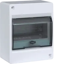 Sm.distr.,VD/IC²,surface,1row,6 M,IP40,no terminals,AUS,transparent door
