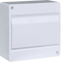 Sm.distr.,VD/IC², surface,1row,8M,IP40,MS-terminals,N+PE,AUS,white door
