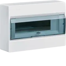 Sm.distr.,VD/IC²,surface,1row,12M,IP40,MS-terminals,AUS,N+PE,transparent door