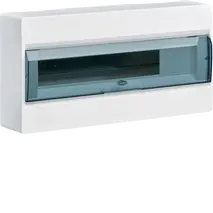 Sm.distr.,VD/IC²,surface,1row,18M,IP40,MS-terminals,AUS,N+PE,transparent door