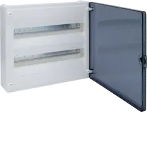 Small distributor,golf,surface,2row,IP40,36M,MS-terminal,ANZ,N+PE,transpare door
