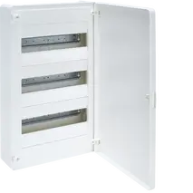 Small distributor,golf,surface,3row,IP40,36M,MS-terminal,ANZ,N+PE,white door