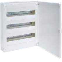 Small distributor,golf,surface,3row,IP40,54M,MS-terminal,ANZ,N+PE,white door