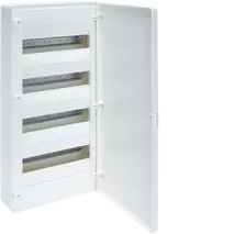 Small distributor,golf,surface,4row,IP40,48M,MS-terminal,ANZ,N+PE,white door