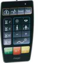 Remote control for settings for presence detectors 360° monobloc