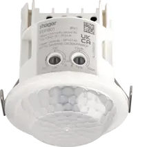 Presence/motion detector 360° flush-mounted NO contact detection Ø10m