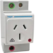 DIN mount 15A socket