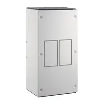Enclosure, T-OFF range, FUSE 2*100/160A suits, IP20, RAL7035