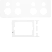 Allure 4 Gang Socket Kit MW