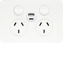 Allure. Twin Socket  + USB A+C  MW
