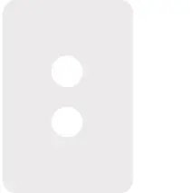 Allure 2 Gang Switch Plate MW