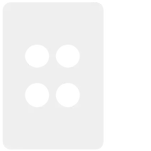Allure 4 Gang Switch Plate MW