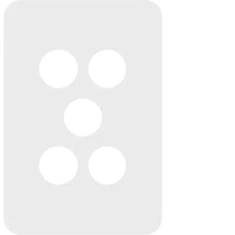 Allure 5 Gang Switch Plate MW