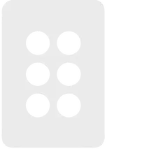Allure 6 Gang Switch Plate MW