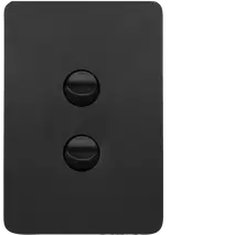 Allure 2 Gang Switch Plate cw mechs MB