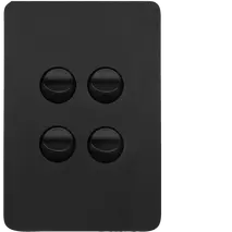 Allure 4 Gang Switch Plate cw mechs MB