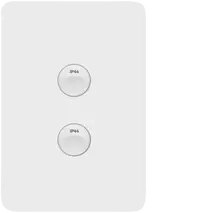 Allure 2 Gang IP44 Plate Vert MW