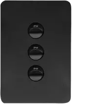 Allure 3 Gang IP44 Plate Vert MB