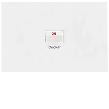 FIN Cooker switch 40A DP  Horiz MW