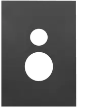 FIN Single vert GPO Cover MB