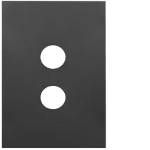 FIN 2 Gang Switch Cover MB