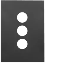FIN 3 Gang Switch Cover MB