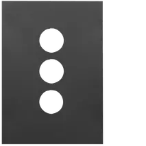 FIN 3 Gang Switch Plate MB