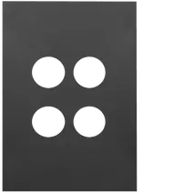 FIN 4 Gang Switch Plate MB