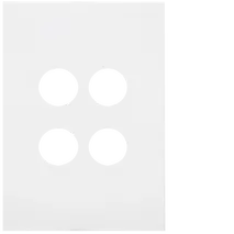 FIN 4 Gang Switch Plate MW