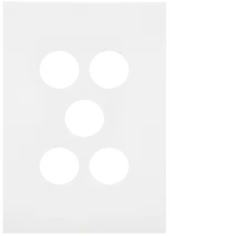 FIN 5 Gang Switch Plate MW