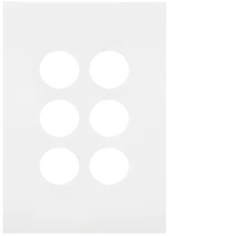FIN 6 Gang Switch Plate MW
