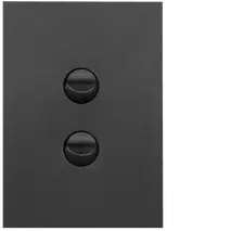 FIN 2 Gang Switch Plate cw mechs MB