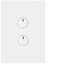 FIN 2 Gang Switch c/w 240v press mechs MW