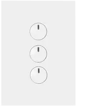 FIN 3 Gang Switch c/w 240v press mechs MW