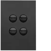 FIN 4 Gang Switch Plate cw mechs MB