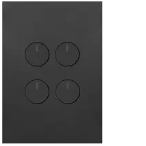FIN 4 Gang Switch c/w 240v press mechs MB