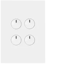 FIN 4 Gang Switch c/w 240v press mechs MW
