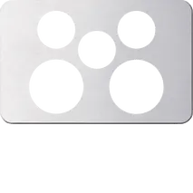 Silhouette 2G socket + switch cover AL