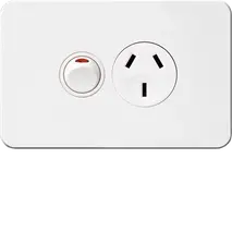 Silhouette 10A socket Horz + shutter