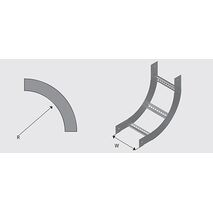 N1IR4503H NEMA 1 Cable Ladder Internal Riser HDG