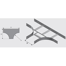 N2T1504H NEMA 2 Cable Ladder Tee HDG