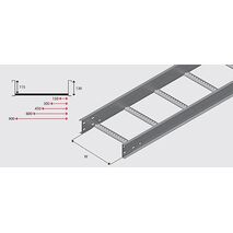 N3L300H NEMA 3 Cable Ladder HDG