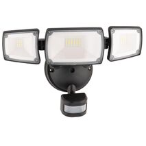 Onyx Triple Head LED Security Flood Light with PIR Sensor
