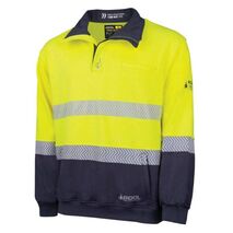 Arc flash Two Tone Water Repellent Fleece Jumper HRC2 10.6cal/cm2 – Bool [ ARC-FLEECE2-B-BW2350T1-YN-3XL ]