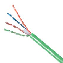 CABLE, CAT6 UTP SOLID, 250MHz 23AWG 4 PAIR, GREEN, 305m
