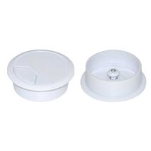 DESK GROMMET, 80mm WHITE (10)