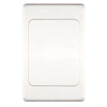 WALL PLATE, BLANK, WHITE